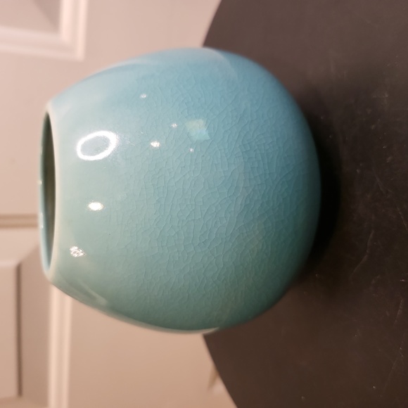 Rookwood Pottery Antique Blue Bulbous Vase 4" - Picture 5 of 8